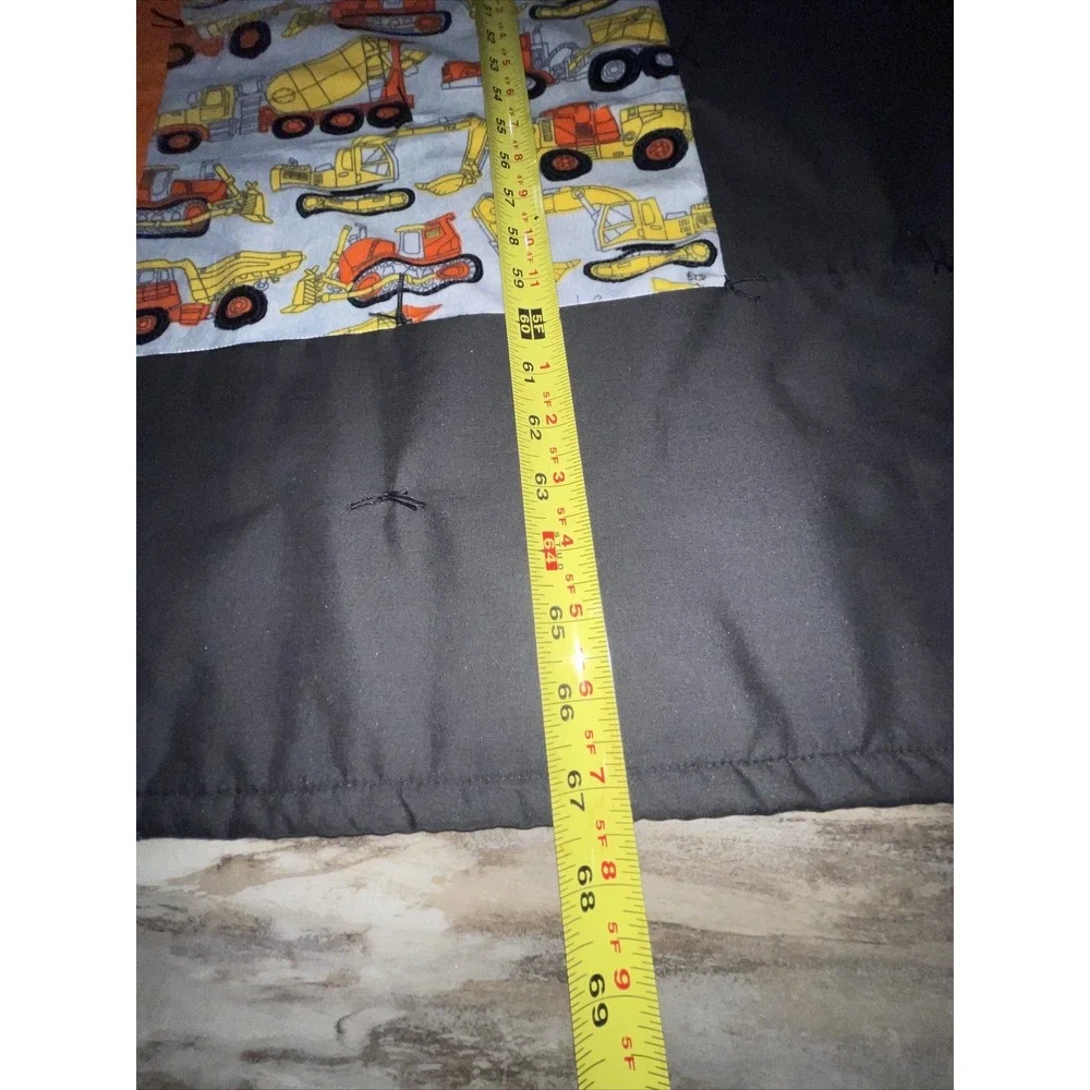 Quilt blanket Throw toddler bedspread cement mixer trucks Plow Construction